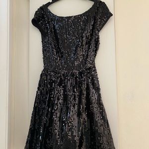 Black Windsor sequin party dress